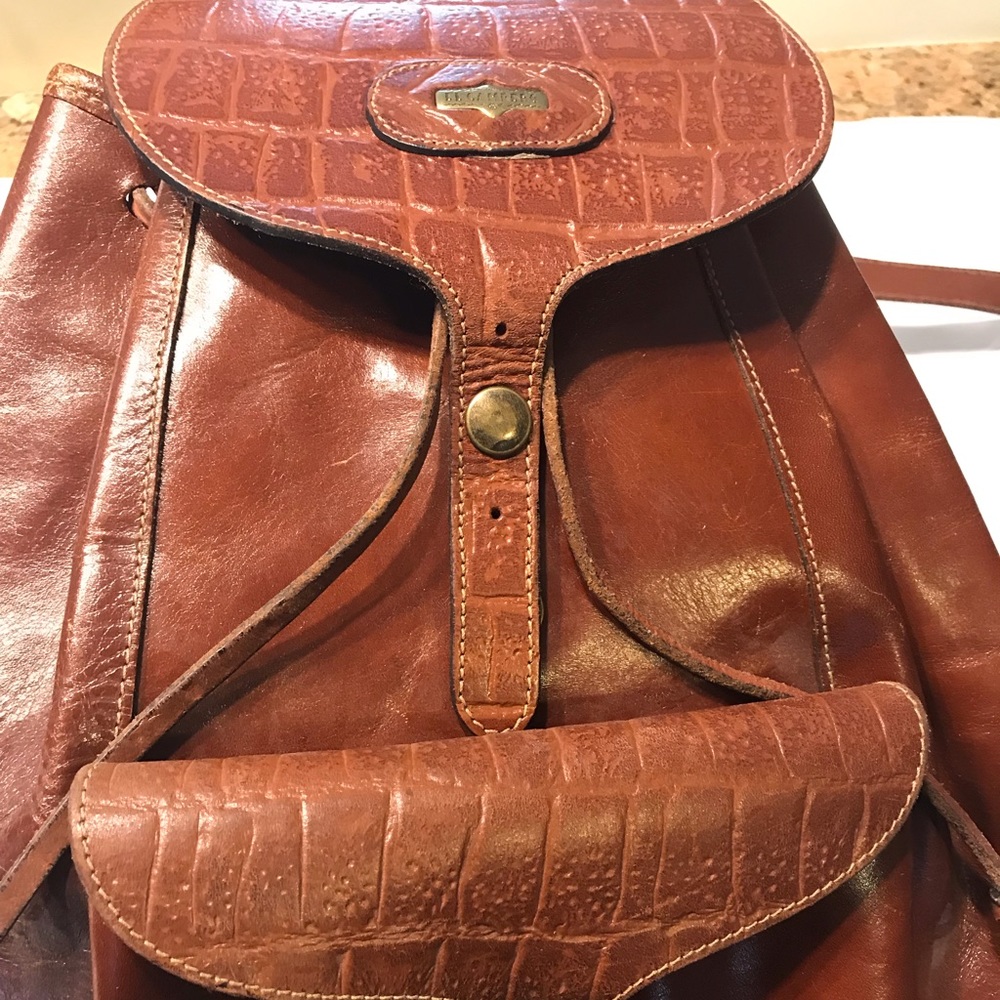 Genuine Italian leather backpack